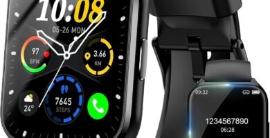 DUSONLAP Smart Watch for Men Women (Answer/Make Calls), 1.85″ Fitness Watch with Heart Rate/Sleep Monitor/Step Counter, 110+ Sports Fitness Tracker, IP68 Waterproof Smartwatch for iOS Android, Black DUSONLAP Smart Watch for Men Women (Answer/Make Calls), 1.85″ Fitness Watch with Heart Rate/Sleep Monitor/Step Counter, 110+ Sports Fitness Tracker, IP68 Waterproof Smartwatch for iOS Android, Black