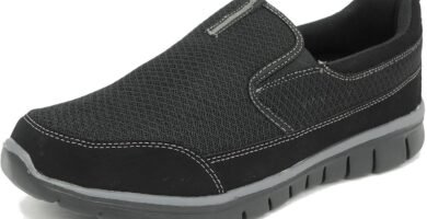 Dek Mens Neptune Superlight Slip On Trainers with Memory Foam Insole Black