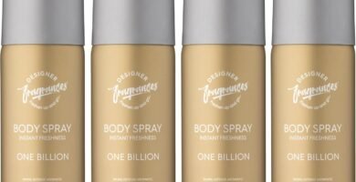 Designer Fragrances 4 Pack One Billion Men’s Body Spray Deodorant Cans – For Instant Freshness on The Go – Long Lasting Smell – Great Male Gift Sets – 150ml Designer Fragrances 4 Pack One Billion Men’s Body Spray Deodorant Cans – For Instant Freshness on The Go – Long Lasting Smell – Great Male Gift Sets – 150ml