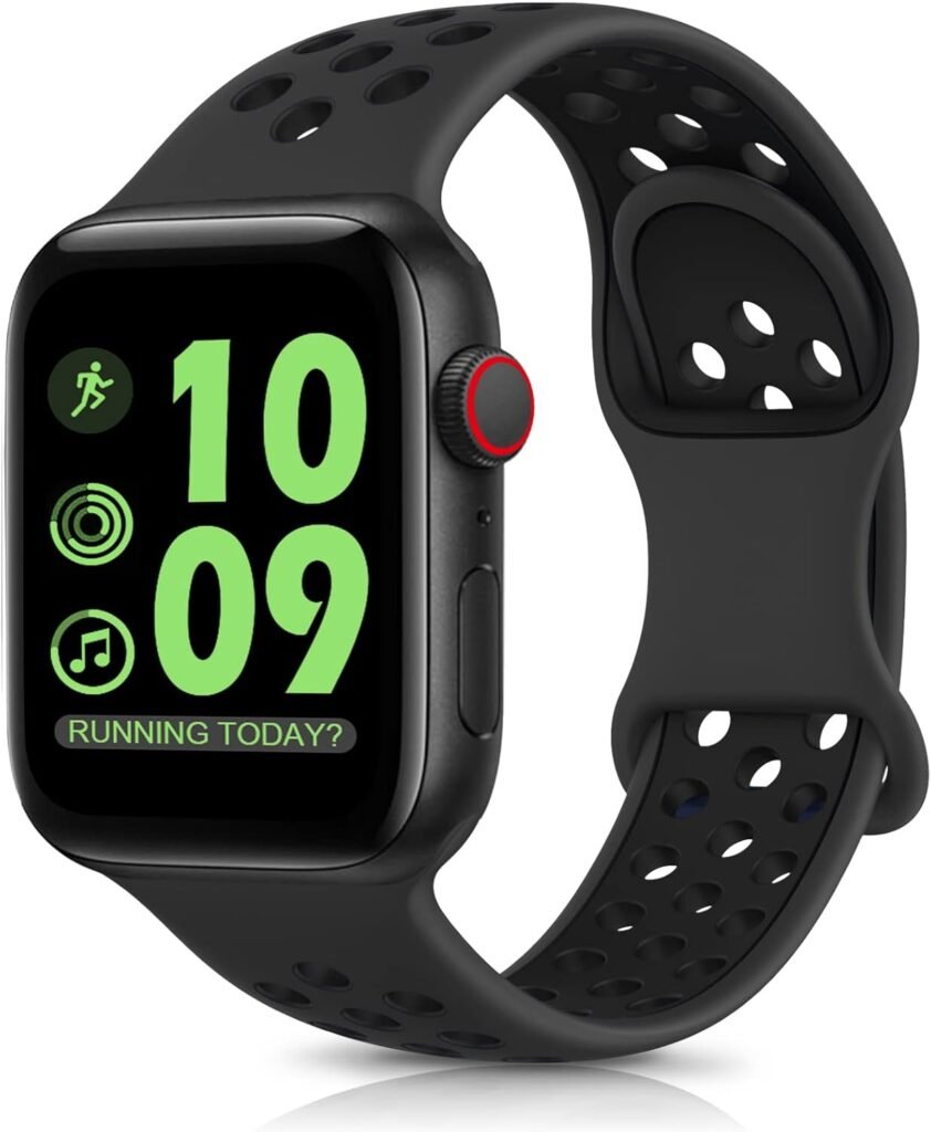 DigiHero Sport Straps Compatible with Apple Watch 41mm 40mm 38mm 49mm 46mm 45mm 44mm 42mm for Women Men, Breathable Soft Silicone Replacement Wrist Strap for iWatch Series 10/9/8/7/6/5/4/3/SE/Ultra N DigiHero Sport Straps Compatible with Apple Watch 41mm 40mm 38mm 49mm 46mm 45mm 44mm 42mm for Women Men, Breathable Soft Silicone Replacement Wrist Strap for iWatch Series 10/9/8/7/6/5/4/3/SE/Ultra N