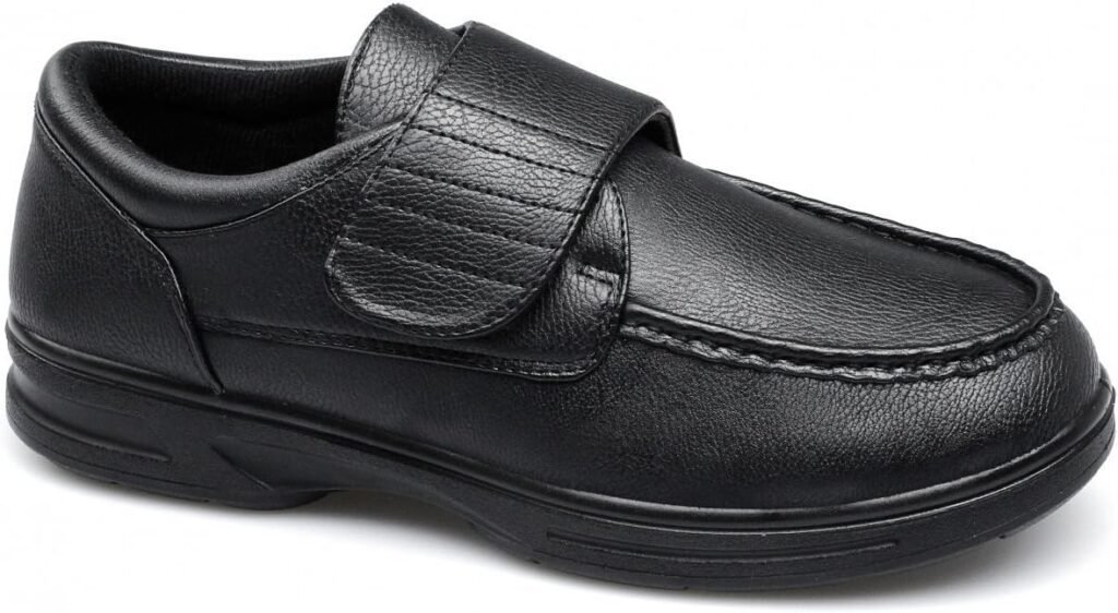 Dr Keller Tony Mens Touch Fasten Comfort Wide Fit Shoes Brown Dr Keller Tony Mens Touch Fasten Comfort Wide Fit Shoes Brown