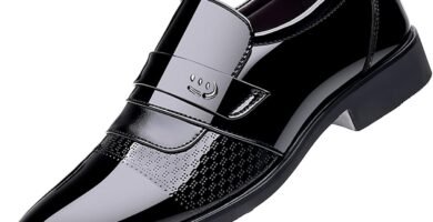 EDITCOZY Mens Dress Slip On Loafer Shoes Driving Leather Lined Oxfords Wedding Guest Moccasin Formal Business Work Shoes