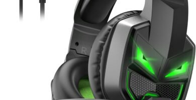 EKSA Fenrir S Gaming Headset for Xbox one PS5 PS4 Nintendo Switch, 3.5mm Jack Wired Gaming Headphones with Noise Cancelling Mic & LED, 50mm Drivers, PC Over Ear Headphones-Birthday Gift EKSA Fenrir S Gaming Headset for Xbox one PS5 PS4 Nintendo Switch, 3.5mm Jack Wired Gaming Headphones with Noise Cancelling Mic & LED, 50mm Drivers, PC Over Ear Headphones-Birthday Gift