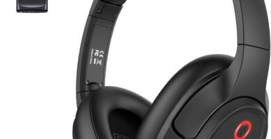 EKSA H6 Wireless Headset with Microphone & USB Dongle [Up to 55 Hours & 10 Metre Range] Bluetooth Computer Headset with AI Noise Cancelling Mic, Over Ear Headphone for Business/Office/Home/Teams/Zoom
