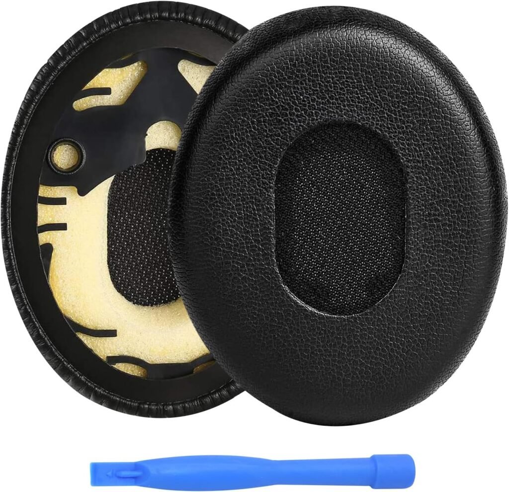 Ear Pads Replacement for Bose QuietComfort QC3 / OE1 On-Ear Headphones by MMOBIEL – Memory Foam and Protein PU Ear Pad Cushions – Noise Isolation Earpads Replacement – Black Ear Pads Replacement for Bose QuietComfort QC3 / OE1 On-Ear Headphones by MMOBIEL – Memory Foam and Protein PU Ear Pad Cushions – Noise Isolation Earpads Replacement – Black