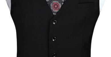 Enlision Waistcoat for Men Formal Plain Waistcoats Wedding Solid Colour Tuxedo Waistcoat Business Suit Vest with Pockets XS-4XL Enlision Waistcoat for Men Formal Plain Waistcoats Wedding Solid Colour Tuxedo Waistcoat Business Suit Vest with Pockets XS-4XL