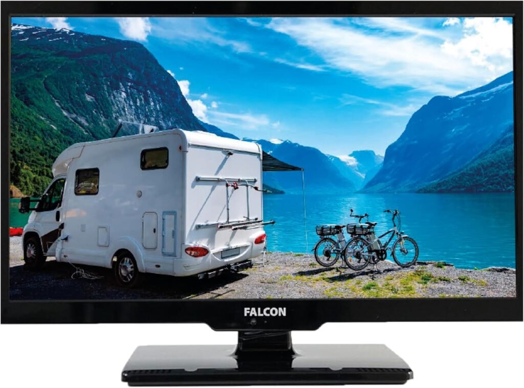 Falcon 22 Inch Camping Travel LED Television with Multituner I Bluetooth I DVD Player I PVR-Ready I CI Sloth I small smart TV for Motorhomes and Caravan 12V I 24V and 230V I Freeview and Freesat I UK Falcon 22 Inch Camping Travel LED Television with Multituner I Bluetooth I DVD Player I PVR-Ready I CI Sloth I small smart TV for Motorhomes and Caravan 12V I 24V and 230V I Freeview and Freesat I UK