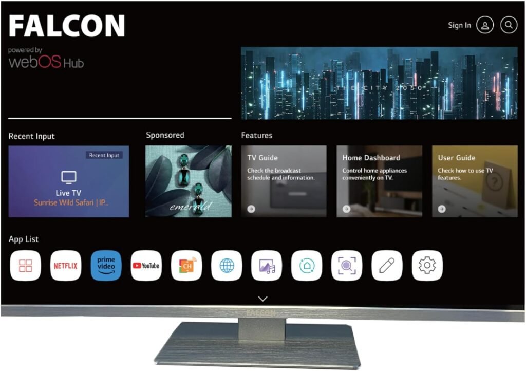 Falcon 22 inch TV WebOS SMART Wifi Camping – 12V/24V, Integrated DVD Player, Bluetooth 5.0, USB, Streaming, Freeview, Netflix, Prime Video, Pitch Perfect Television for Campervan, Motorhome iptv Falcon 22 inch TV WebOS SMART Wifi Camping – 12V/24V, Integrated DVD Player, Bluetooth 5.0, USB, Streaming, Freeview, Netflix, Prime Video, Pitch Perfect Television for Campervan, Motorhome iptv