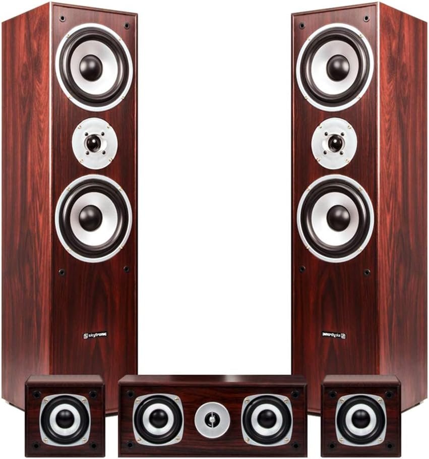 Fenton 5.0 Walnut Surround Sound System Home Cinema House Party Hi-Fi Spea… Fenton 5.0 Walnut Surround Sound System Home Cinema House Party Hi-Fi Spea…