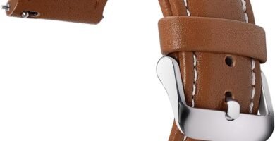 Fullmosa Watch Strap, Genuine Leather Watch Straps with Stainless Metal Clasp, Quick Release Replacement Bands, 14mm 16mm 18mm 19mm 20mm 22mm 24mm, Brown Fullmosa Watch Strap, Genuine Leather Watch Straps with Stainless Metal Clasp, Quick Release Replacement Bands, 14mm 16mm 18mm 19mm 20mm 22mm 24mm, Brown