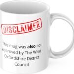 Funny Clarksons Farm Inspired Disclaimer Mug Oxfordshire Council Not Approved Diddly Squat Fathers Day Gift Tv Series Amazon