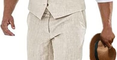 Furuyal Linen Suits for Men Casual Wedding Suits Men 2 Piece Suits Groomsmen Tuxedos Summer Beach Prom Vest and Pants Set Furuyal Linen Suits for Men Casual Wedding Suits Men 2 Piece Suits Groomsmen Tuxedos Summer Beach Prom Vest and Pants Set