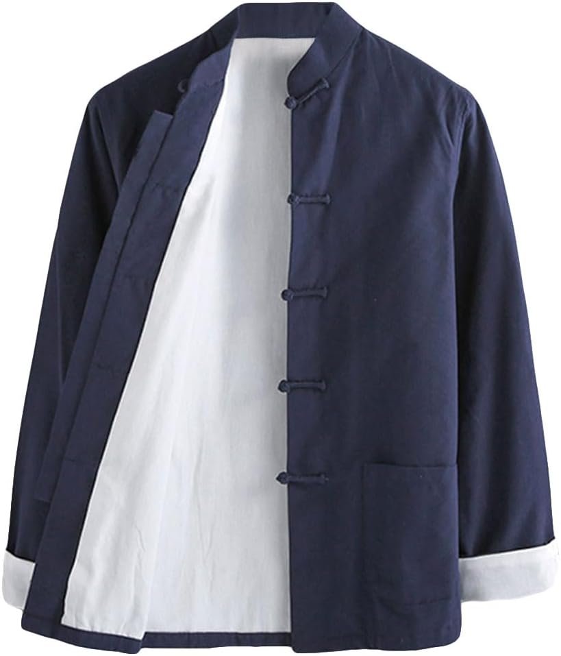 G-LIKE Men’s Cotton Kung Fu Coats Tang Suit Long-sleeved Jackets G-LIKE Men’s Cotton Kung Fu Coats Tang Suit Long-sleeved Jackets