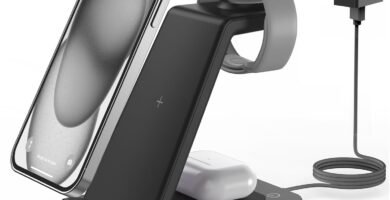 GEEKERA Wireless Charger, 3 in 1 Charging Station for iPhone 16/15/14/13/12/11/Pro Max/XS/XR/8, Charger Stand for Apple Watch 10/Ultra/9/8/7/6/5/4/3/2/SE, Docking Station for AirPods 4/Pro/3/2-Black GEEKERA Wireless Charger, 3 in 1 Charging Station for iPhone 16/15/14/13/12/11/Pro Max/XS/XR/8, Charger Stand for Apple Watch 10/Ultra/9/8/7/6/5/4/3/2/SE, Docking Station for AirPods 4/Pro/3/2-Black