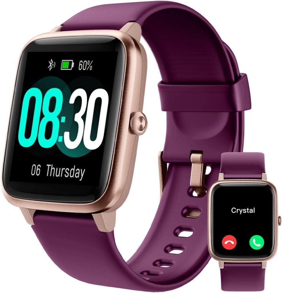 GRV Smart Watch Answer Dial Call,Fitness Watch with Heart Rate Monitor,Sleep Tracker,Sports Fitness Tracker Watch Pedometer Call SMS Notification Smartwatch for Women Men