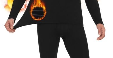 HIPOWER Men’s Thermal Underwear Long Johns Bottoms Fleece Lined Pants Base Layer Winter Black Sports Leggings Workout Warm Running Hiking Gym Ski Pajama Trouser HIPOWER Men’s Thermal Underwear Long Johns Bottoms Fleece Lined Pants Base Layer Winter Black Sports Leggings Workout Warm Running Hiking Gym Ski Pajama Trouser
