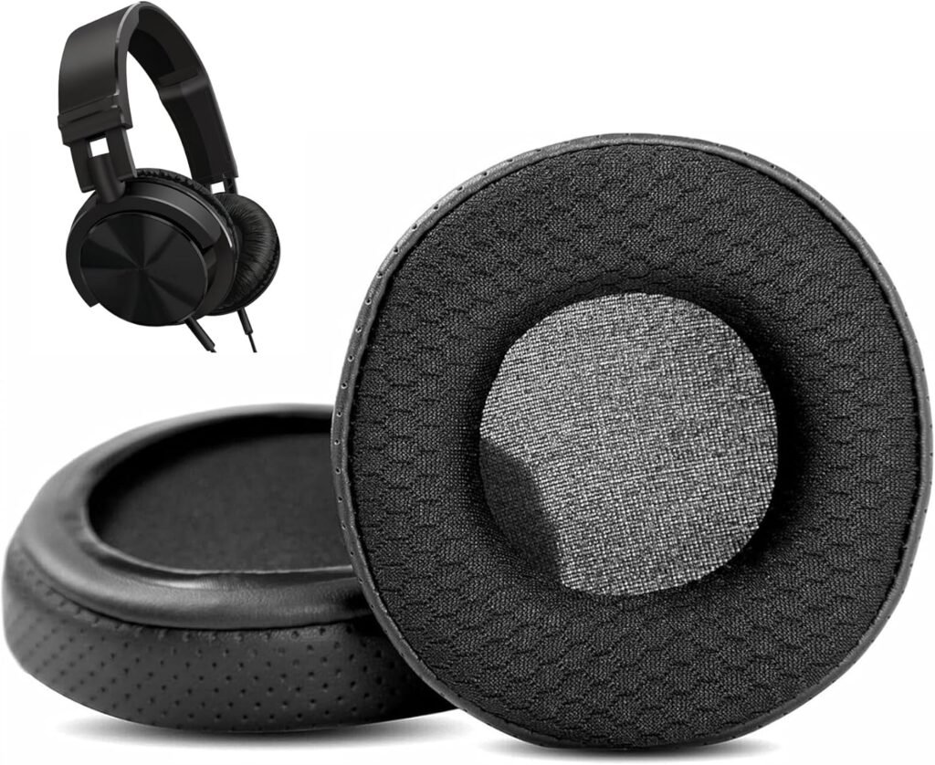 HTINDUSTRY Replacement Earpads Cushion Compatible with Philips SHL3000S HL3000/00 Headphones Ear pads with Breathable Leather/Durable Fabric and Memory Foam