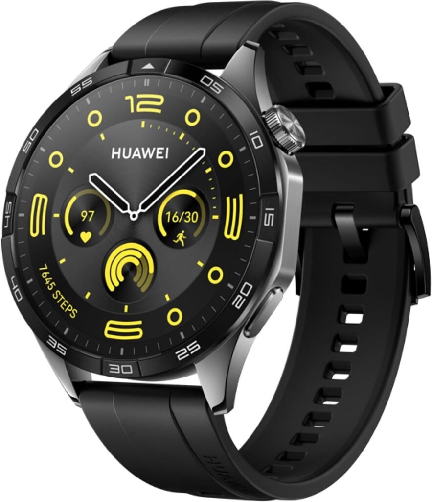 HUAWEI WATCH GT 4 Smart Watch – Up to 2 Weeks Battery Life Fitness Tracker – Compatible with Android & iOS – Health Monitoring with Pulse Wave Analysis – GPS Integrated – 46MM Black HUAWEI WATCH GT 4 Smart Watch – Up to 2 Weeks Battery Life Fitness Tracker – Compatible with Android & iOS – Health Monitoring with Pulse Wave Analysis – GPS Integrated – 46MM Black
