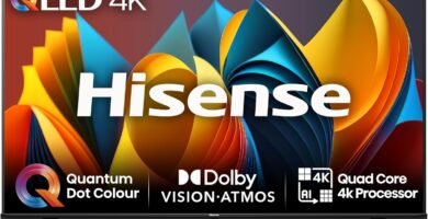Hisense 75 Inch 4K QLED Smart TV 75E7NQTUK – Quantum Dot Colour, 4K AI Processor, Dolby Vision Atmos, Smooth Motion, Sports Mode, Vidaa OS with Freely, Youtube, Netflix and Disney+ (2024 Model) Hisense 75 Inch 4K QLED Smart TV 75E7NQTUK – Quantum Dot Colour, 4K AI Processor, Dolby Vision Atmos, Smooth Motion, Sports Mode, Vidaa OS with Freely, Youtube, Netflix and Disney+ (2024 Model)