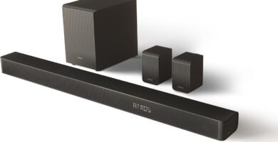 Hisense AX5100G 5.1 Channel 340W Dobly Atmos Soundbar with wireless subwoofer and rear speakers , Black Hisense AX5100G 5.1 Channel 340W Dobly Atmos Soundbar with wireless subwoofer and rear speakers , Black