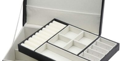 Homeanda Jewellery boxes 2 layer jewellery box Leather jewellery boxes for Women Girls Teens Jewelry organizer box Jewelry Storage box with lock (Black) Homeanda Jewellery boxes 2 layer jewellery box Leather jewellery boxes for Women Girls Teens Jewelry organizer box Jewelry Storage box with lock (Black)