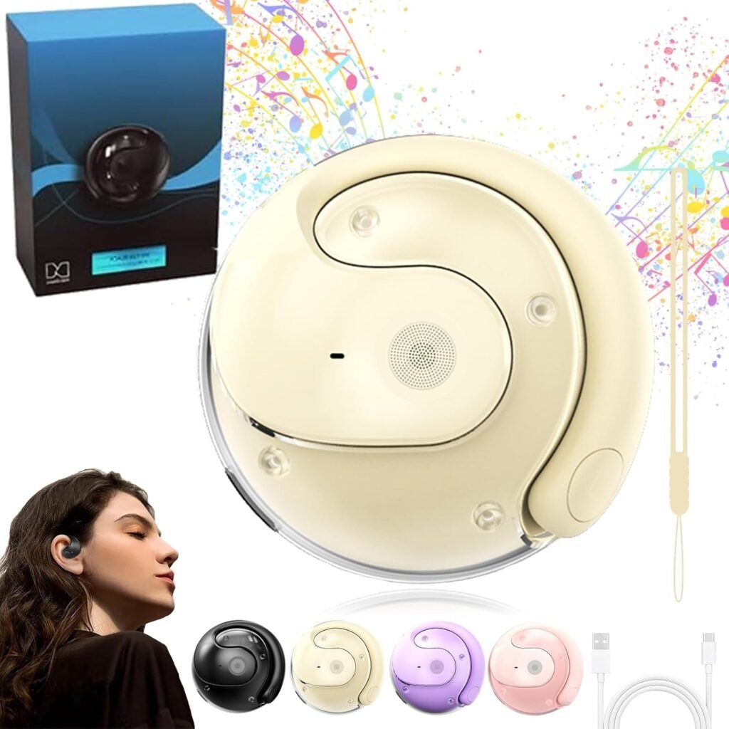 Hy-T26 Pro Translator Earbuds, Real Time AI Wireless BT 5.4 Translation Earbuds, Supports 114 Languages Language HiFi Stereo Sound Translator Headphone ​​for Travel, Business-White