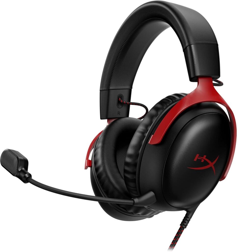 HyperX Cloud III – Wired Gaming Headset, PC, PS5, Xbox Series X|S, Angled 53mm Drivers, DTS, Memory Foam, Durable Frame, Ultra-Clear 10mm Mic, USB-C, USB-A, 3.5mm HyperX Cloud III – Wired Gaming Headset, PC, PS5, Xbox Series X|S, Angled 53mm Drivers, DTS, Memory Foam, Durable Frame, Ultra-Clear 10mm Mic, USB-C, USB-A, 3.5mm