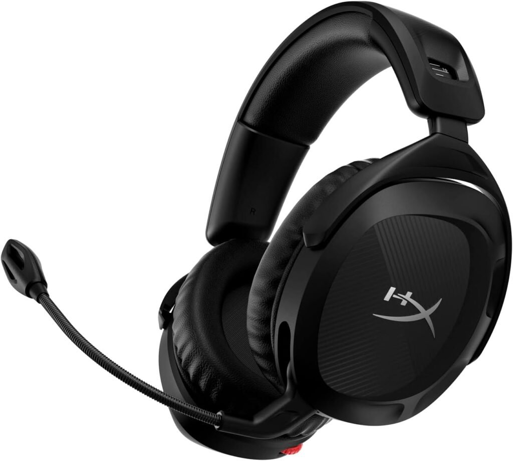 HyperX Cloud Stinger 2 – Wireless Gaming Headset – Compatible with PC. Noise-cancelling Swivel-to-mute Microphone, Comfortable Memory Foam, UP to 20 hours of battery life, Black