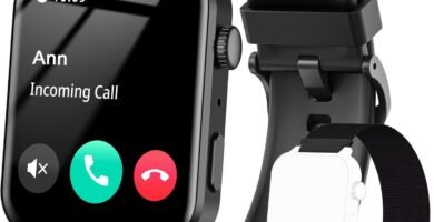 IOWODO Smart Watch for Women (Answer/Make Calls), Voice Assistant, 1.85″ Fitness Watch with SpO2 Heart Rate Sleep Monitor, 100 + Sports, Activity Trackers Step Waterproof Smartwatch for iOS Android IOWODO Smart Watch for Women (Answer/Make Calls), Voice Assistant, 1.85″ Fitness Watch with SpO2 Heart Rate Sleep Monitor, 100 + Sports, Activity Trackers Step Waterproof Smartwatch for iOS Android