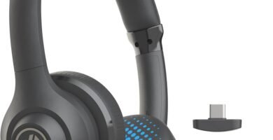 JLab Go Work 2nd Gen Wireless Headsets with Microphone – 55+H Bluetooth Computer Headset or USB C Dongle, Multipoint Connect, On Ear Wired or Wireless Office PC Laptop Headphones with Microphone JLab Go Work 2nd Gen Wireless Headsets with Microphone – 55+H Bluetooth Computer Headset or USB C Dongle, Multipoint Connect, On Ear Wired or Wireless Office PC Laptop Headphones with Microphone
