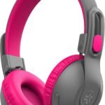 JLab JBuddies Studio 2 Kids Headphones Wireless – Bluetooth Headphones Kids for Boys & Girls, Volume Limited Childrens Earphones with Mic, 65+ Hr Playtime, Noise Isolation, Sharing & Wired Mode, Pink