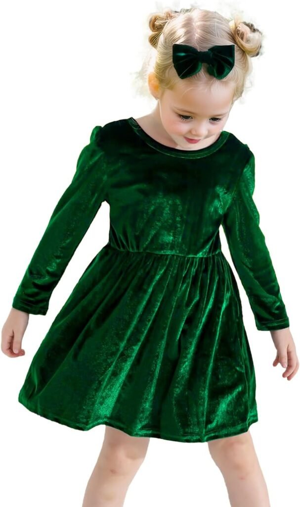 JiAmy Toddler Baby Girls Velvet Dress Princess Birthday Christmas Party Dresses Long Sleeve Vintage Gown Winter Fall Clothes JiAmy Toddler Baby Girls Velvet Dress Princess Birthday Christmas Party Dresses Long Sleeve Vintage Gown Winter Fall Clothes