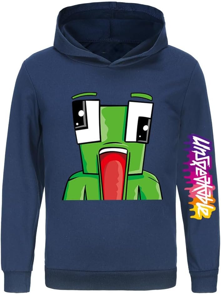 Jicahond Youtube Gamer Kids Gift Hoodies Children Casual Hooded Sweatshirt Top for Boys Girls Ages 3-13 Years