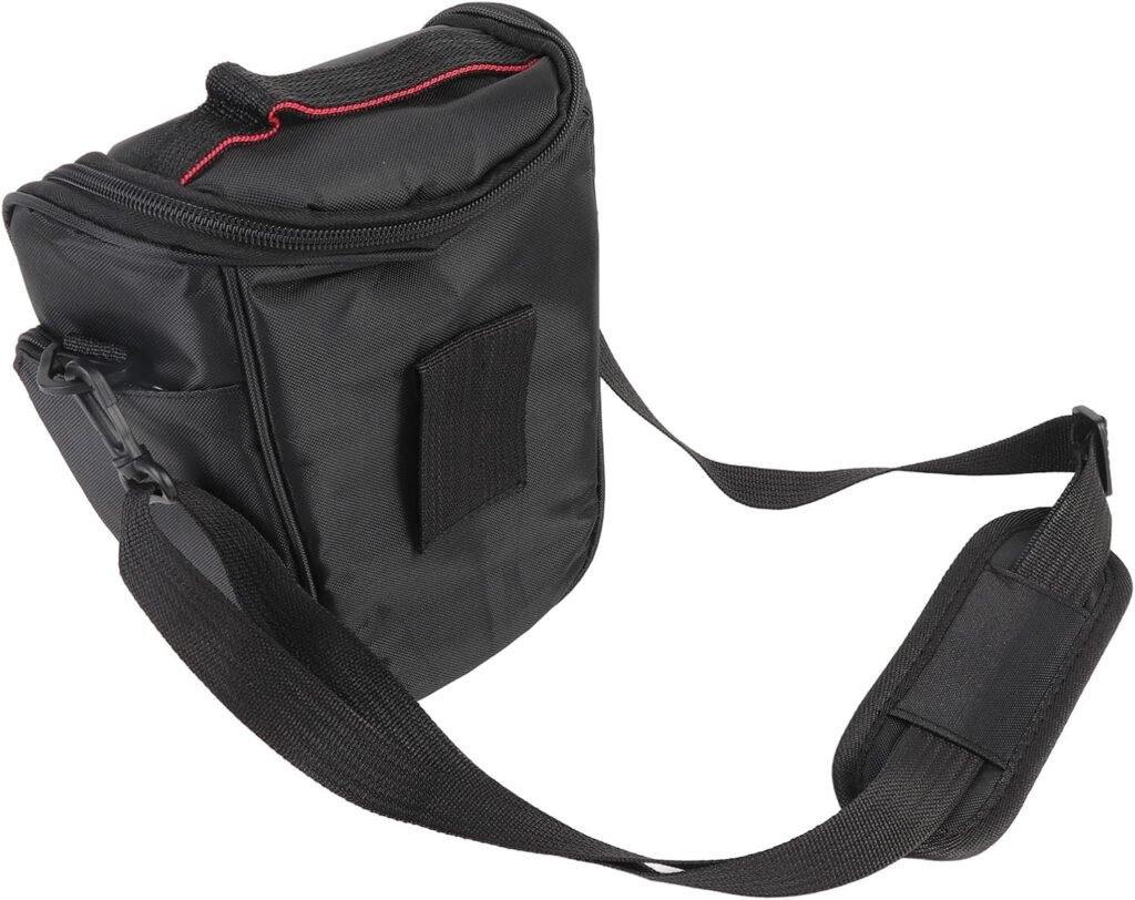 KIMISS SLR Shoulder Bag Case for Camera Body and Lens, DSLR Camera Bag, Shockproof Waterproof Single Camera Case Bag, Medium Soft Padded Camera Equipment Bag Vintage Padded Camera Shoulder Bag