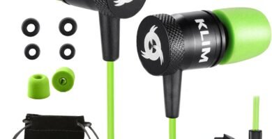 KLIM Fusion Earbuds with Microphone – NEW 2023 – Long-Lasting Wired Ear Buds – Innovative: in-Ear with Memory Foam – Earphones with Mic and 3.5mm Jack – Green KLIM Fusion Earbuds with Microphone – NEW 2023 – Long-Lasting Wired Ear Buds – Innovative: in-Ear with Memory Foam – Earphones with Mic and 3.5mm Jack – Green