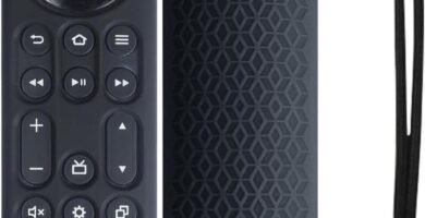 KNOXS Silicone Remote Case Compatible with Amazon Fire TV Stick 4K Max, [Anti Slip, Shockproof, Dustproof] Case Compatible with Amazon Fire TV Smart TVs (Black)