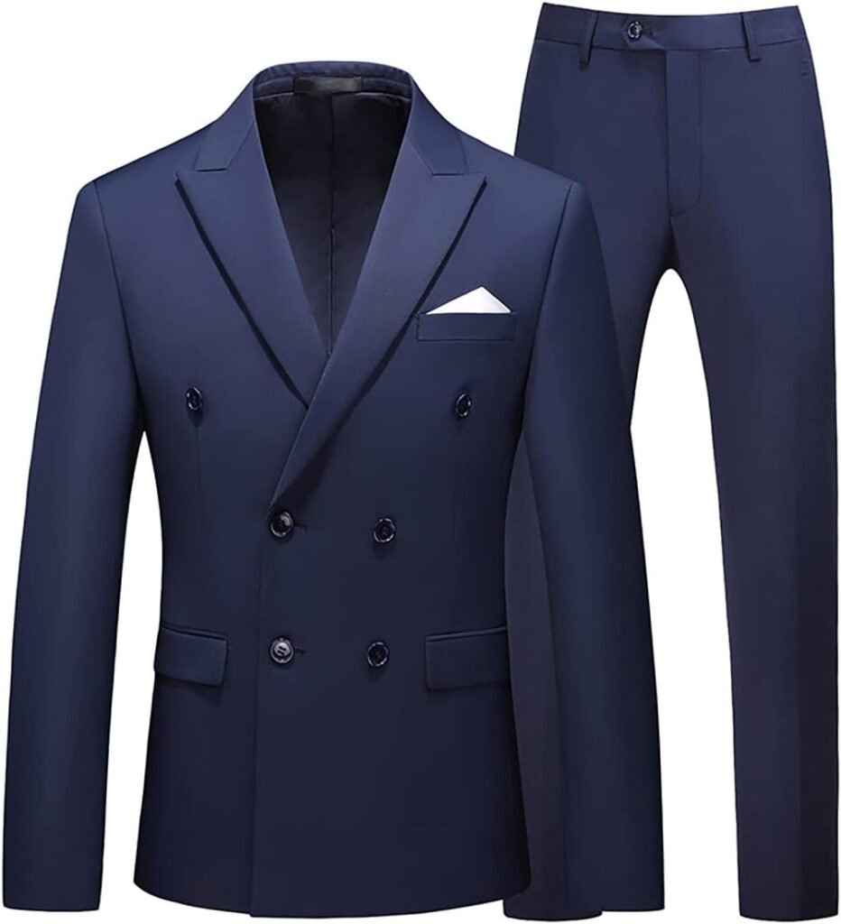 KUDORO Men Suits 2 Piece Slim Fit Suit Casual Business Wedding Dinner Tuxedo Suit for Men Classic Blazer Trousers Set KUDORO Men Suits 2 Piece Slim Fit Suit Casual Business Wedding Dinner Tuxedo Suit for Men Classic Blazer Trousers Set