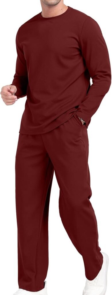 KUYIGO Men’s Crew Neck 2 Piece Outfits Long Sleeve Pullover Set Waffle Tops Bottoms Casual Mens t Shirt Suit Sweatshirt and Joggers Loungewear S-XXL KUYIGO Men’s Crew Neck 2 Piece Outfits Long Sleeve Pullover Set Waffle Tops Bottoms Casual Mens t Shirt Suit Sweatshirt and Joggers Loungewear S-XXL