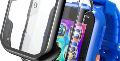 Keepamor 2 Pack Screen Protector Only Compatible with VTech Kidizoom Smartwatch DX2 Kids Hard Case with Tempered Glass Ultra-Thin Overall Protective Cover for Boys and Girls, Black+Clear Keepamor 2 Pack Screen Protector Only Compatible with VTech Kidizoom Smartwatch DX2 Kids Hard Case with Tempered Glass Ultra-Thin Overall Protective Cover for Boys and Girls, Black+Clear