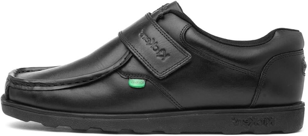 Kickers Men’s Fragma Single Strap Moc Toe Leather Shoes | Extra Comfortable | Added Durability | Premium Quality School