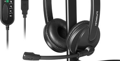 Kithouse PC Headset with Microphone USB Business Office Headset Computer Headphone With Noise Reduction Sound Card, for Skype,Online Webinar, Call Center,Video Conference Call, with Headset Stand Kithouse PC Headset with Microphone USB Business Office Headset Computer Headphone With Noise Reduction Sound Card, for Skype,Online Webinar, Call Center,Video Conference Call, with Headset Stand