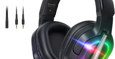 Krysenix PG2 Gaming Headset for PS4/PS5/PC/Xbox One, Ergonomic Design Over Ear with AI Stereo Microphone Sound, Computer Headset with 3.5mm Jack & RGB Light Black Krysenix PG2 Gaming Headset for PS4/PS5/PC/Xbox One, Ergonomic Design Over Ear with AI Stereo Microphone Sound, Computer Headset with 3.5mm Jack & RGB Light Black