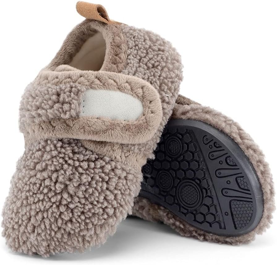LACOFIA Toddler Boys Girls Sock Slippers Kids Winter Warm Fleece House Shoes Children Anti-Slip Home Slippers LACOFIA Toddler Boys Girls Sock Slippers Kids Winter Warm Fleece House Shoes Children Anti-Slip Home Slippers