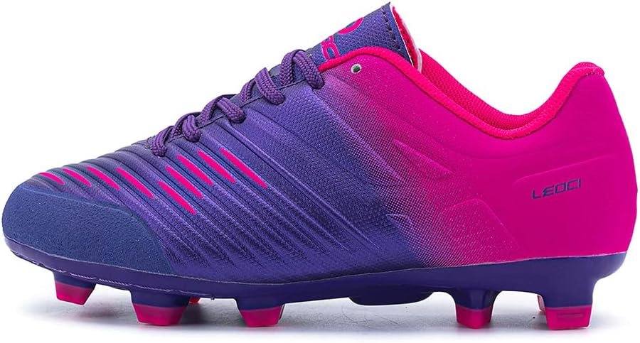 LEOCI Football Shoes – Kid’s Anti-Slip Soccer Boots Toddler Outdoor Comfort Cleats LEOCI Football Shoes – Kid’s Anti-Slip Soccer Boots Toddler Outdoor Comfort Cleats