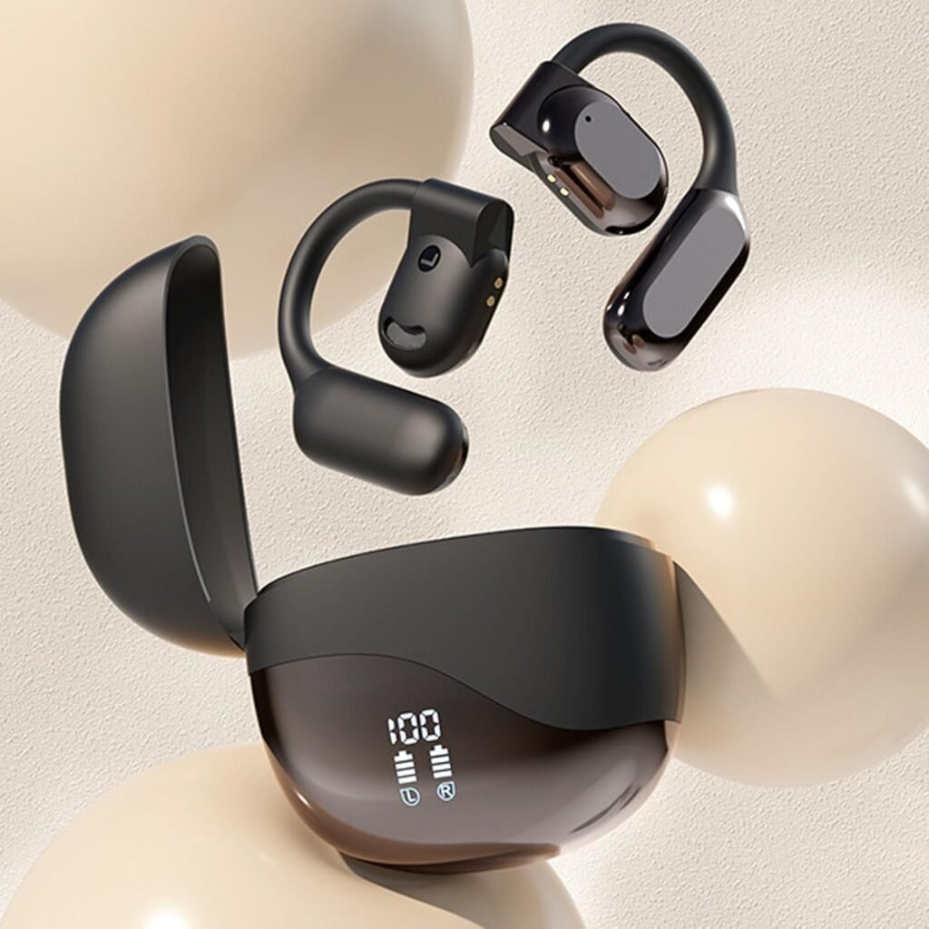 Language Translator Earbuds, Real Time Translation Device, Noise Cancelling, AI Translation, Wireless Bluetooth Earbuds for Travel Business Learning (Black)