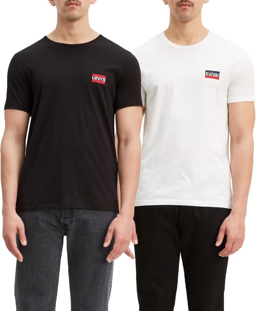 Levi’s Men’s 2-Pack Crewneck Graphic Tee T-Shirt Levi’s Men’s 2-Pack Crewneck Graphic Tee T-Shirt