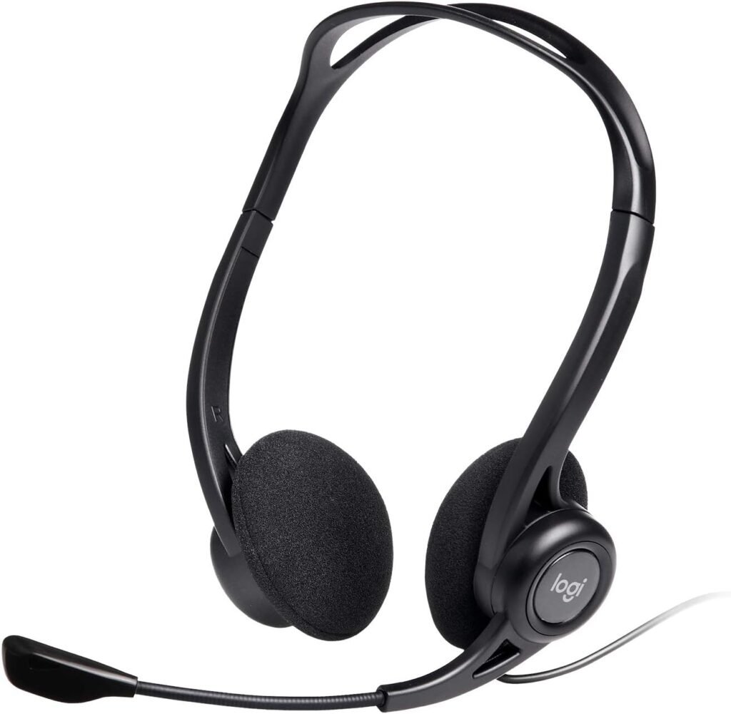 Logitech 960 USB Type A Wired Computer Headset – Black Logitech 960 USB Type A Wired Computer Headset – Black