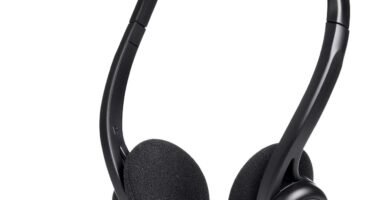 Logitech 960 USB Type A Wired Computer Headset – Black Logitech 960 USB Type A Wired Computer Headset – Black
