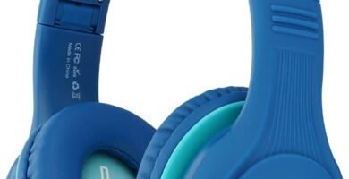 Louise & Mann Kids Bluetooth Headphones with Volume Limit, Over Ear Headphones for Kids, Foldable On Ear Headphones with Microphone, Micro SD/TF for School, Travel, Cell Phones, PC,Tablets- Ocean Blue Louise & Mann Kids Bluetooth Headphones with Volume Limit, Over Ear Headphones for Kids, Foldable On Ear Headphones with Microphone, Micro SD/TF for School, Travel, Cell Phones, PC,Tablets- Ocean Blue