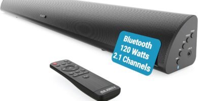 MAJORITY Bluetooth Sound Bar for TV | Built-in Subwoofer | 120 Watts 2.1 Channel Sound | RCA, Optical, and AUX Connection | Wall Mountable | Remote Control included Snowdon TV Soundbar MAJORITY Bluetooth Sound Bar for TV | Built-in Subwoofer | 120 Watts 2.1 Channel Sound | RCA, Optical, and AUX Connection | Wall Mountable | Remote Control included Snowdon TV Soundbar